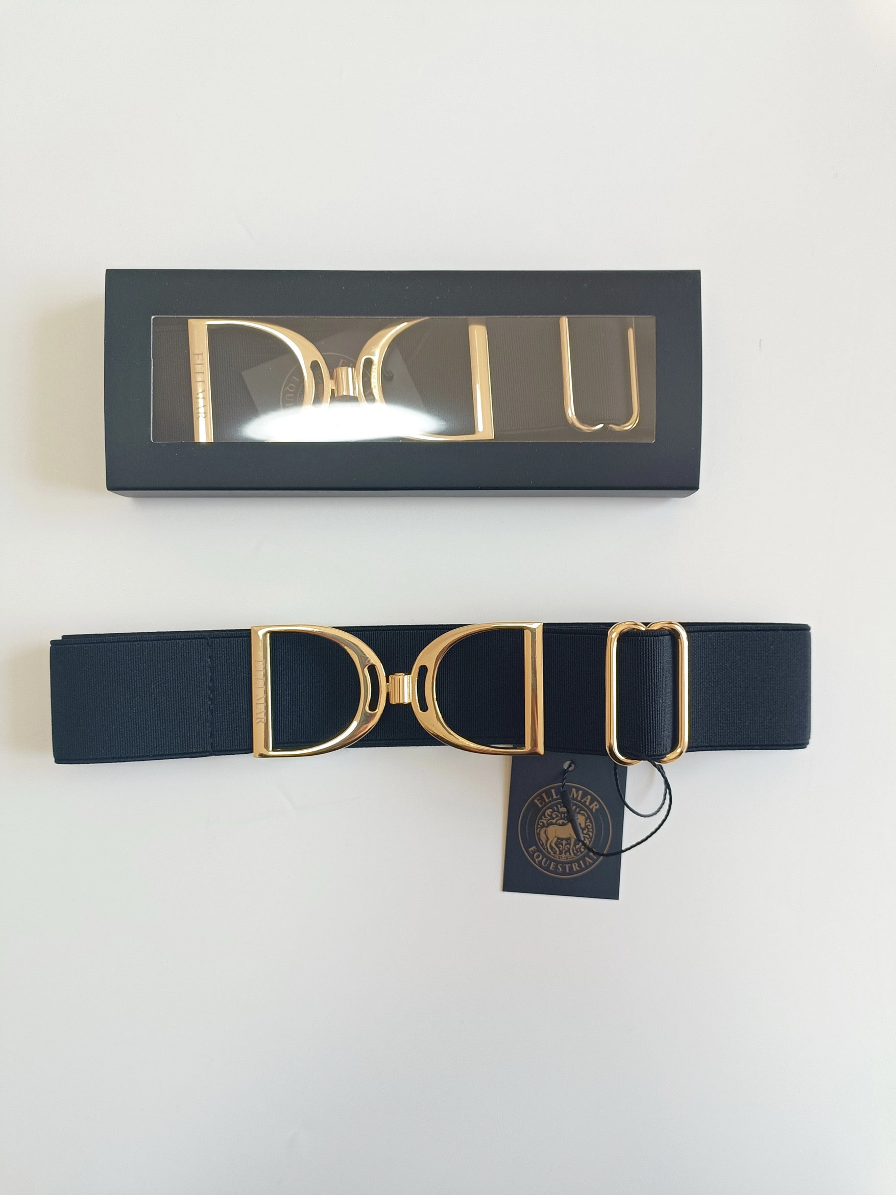 ElliMar – Elastyczny pasek do spodni z motywem eleganckiego wędzidła