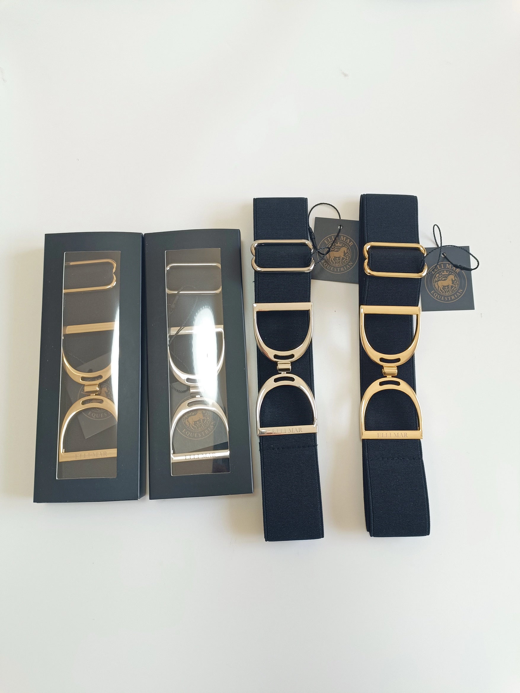 ElliMar – Elastyczny pasek do spodni z motywem eleganckiego wędzidła