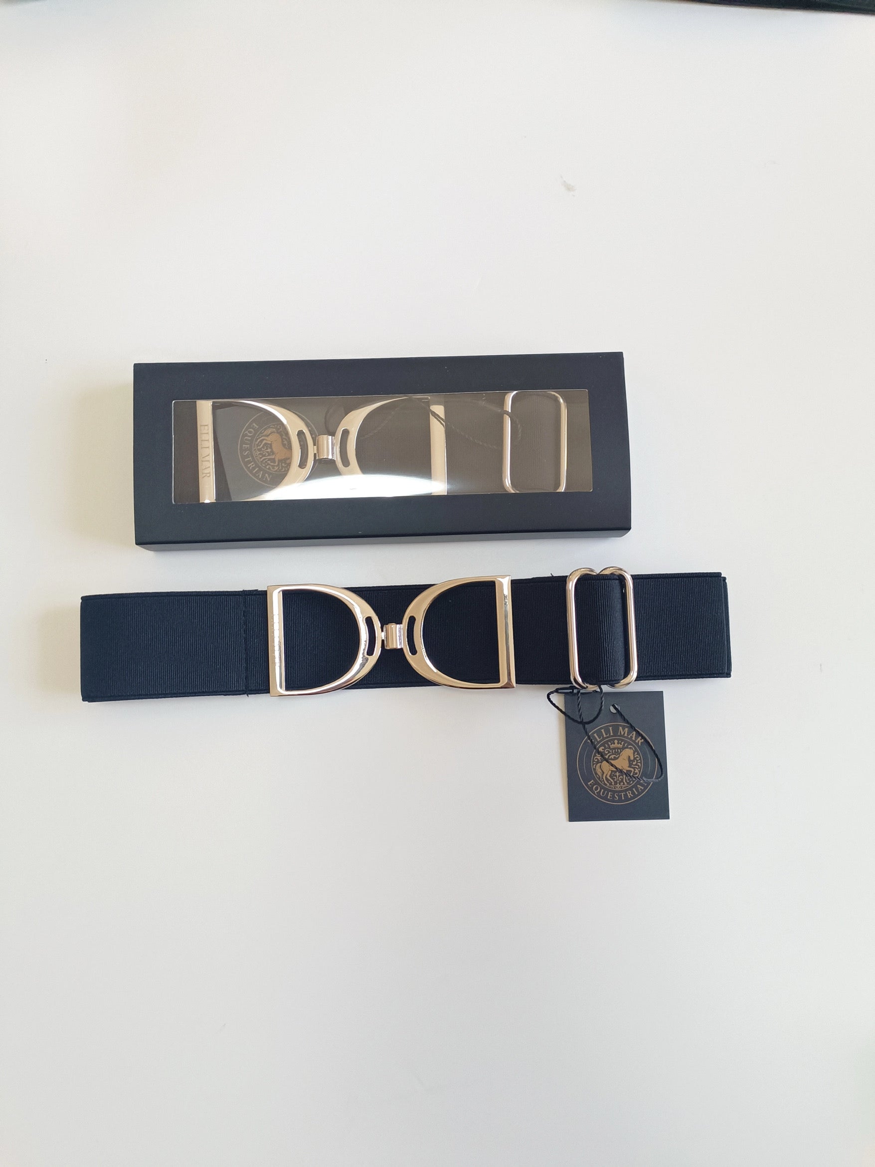 ElliMar – Elastyczny pasek do spodni z motywem eleganckiego wędzidła